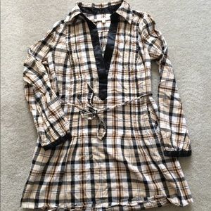Walter Cream Plaid Tunic